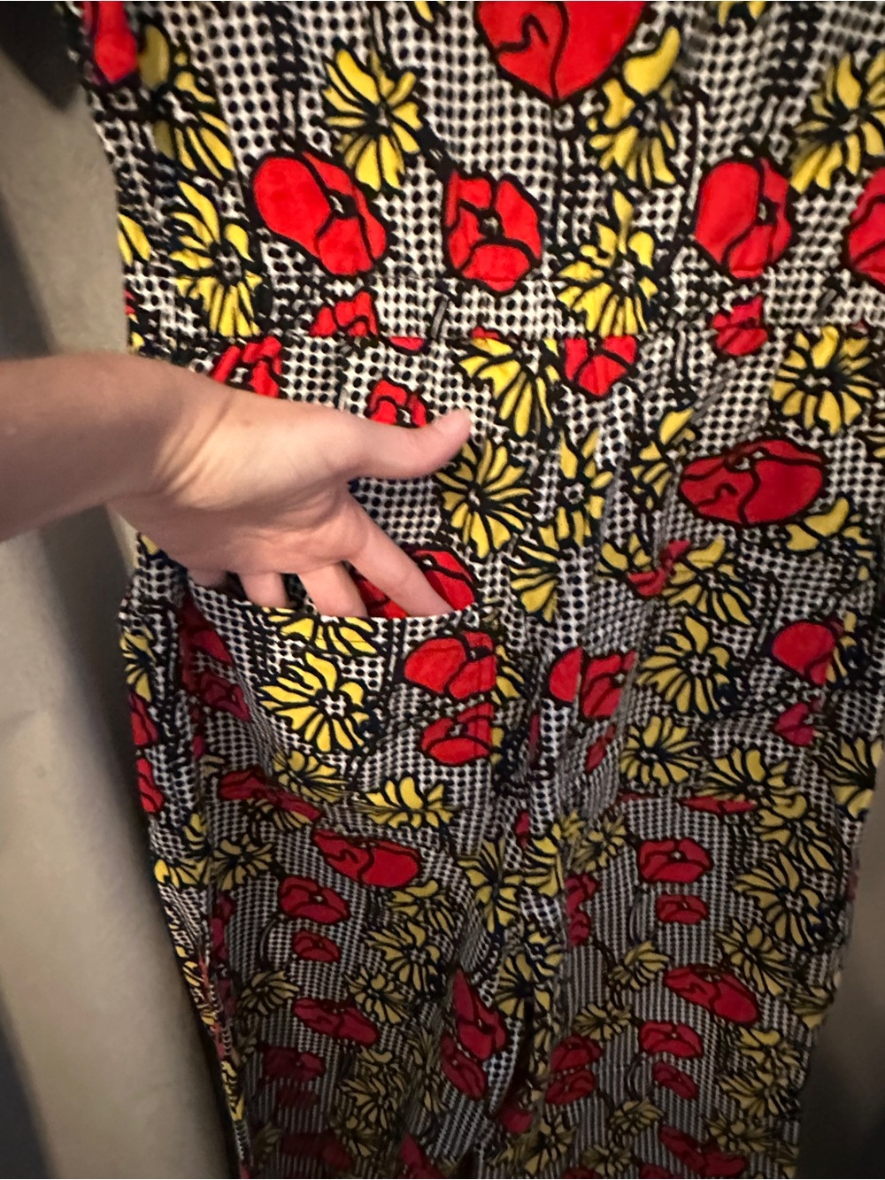 Lucy & Yak Ragan Short Sleeve Jumpsuit- Poppy Print size US 6 - Picture 7 of 9